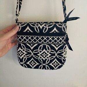 Vera Bradley Geometric Black and White Crossbody Bag